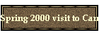 Spring 2000 visit to Canada
