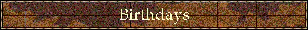 Birthdays